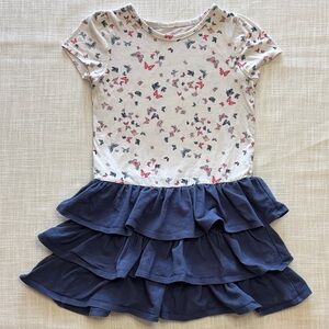 Epic Threads Navy and White Butterfly Dress